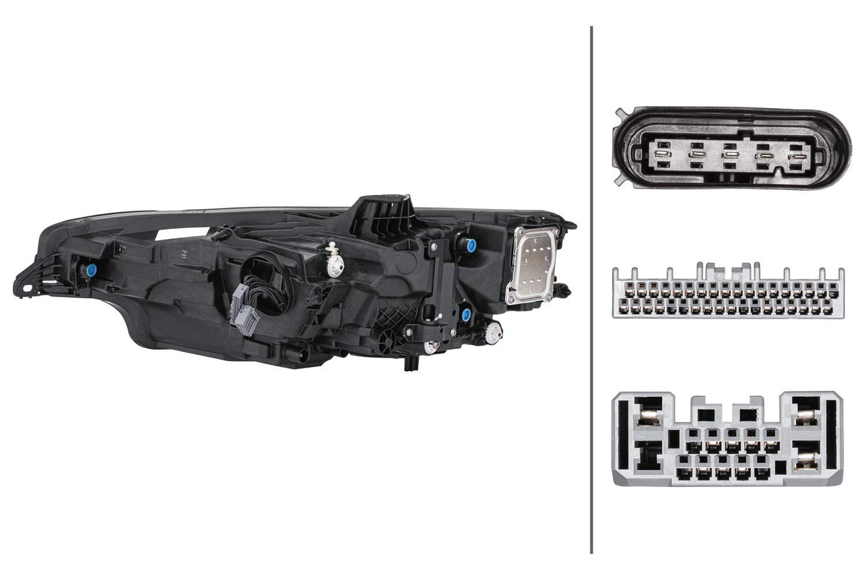 HELLA 1LX 013 501-941 LED Faro principal - por ej. Volvo V60 II (225, 227) - ECE - para circulación por la izquierda - derecha