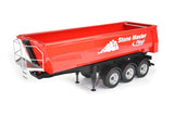 Carson Carson-500907216 500907216 Fliegl Stone Master Camión volquete-Compatible con Tamiya, Modelo ensamblado, Accesorios a Escala 1:14, Color Rojo