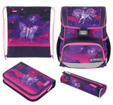 Herlitz Loop Plus Mochila Escolar, Niñas, Morado, 37 x 31 x 22 cm