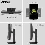 MSI mag 272URDF E16 Monitor Gaming, 27-Inch, 4K UHD, 3840x2160, Rapid IPS, 0.5ms, DisplayHDR 400, Eye Care, AI Vision, Dual-Mode, HDMI 2.1, DP 1.4a, Tilt/Height Adjustable, Negro
