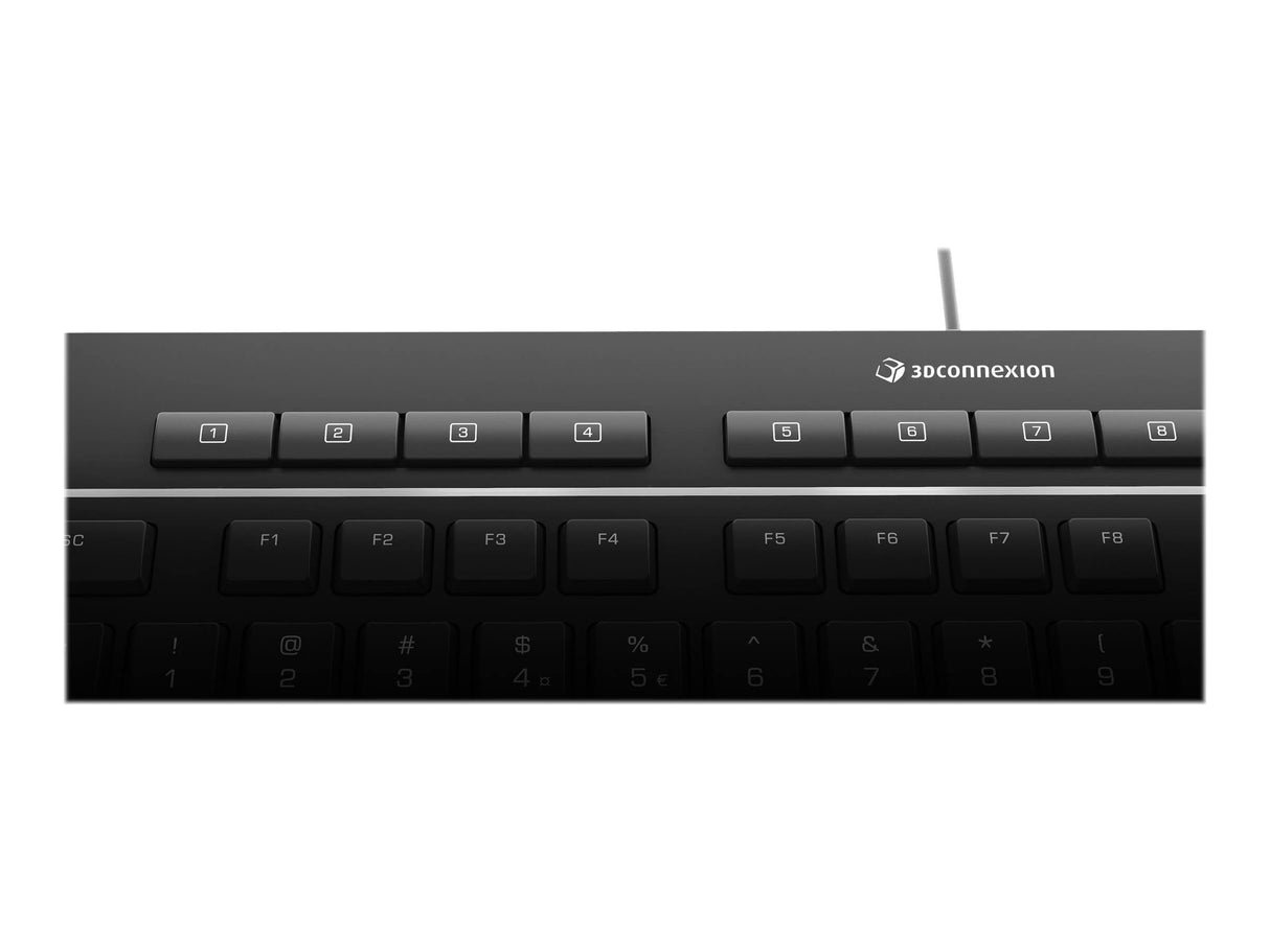 3DCONNEXION Keyboard Pro with Numpad - Teclado y Juego de Teclado numérico - USB - QWERTY - español