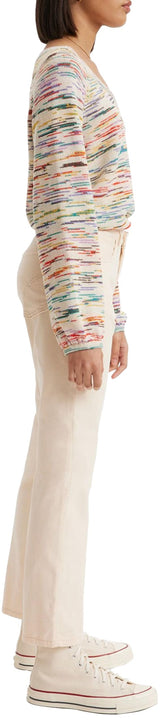 Levi's Middy Ankle Boot Pantalones, White Smoke, 31W x 27L para Mujer