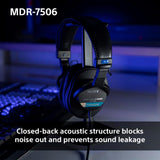 Sony MDR-7506 - Auriculares de diadema cerrados (reducción de ruido, 3.5 mm), negro