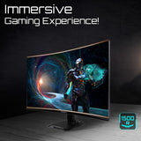 Gigabyte GS27QCA 27" Monitor Gaming Curvado QHD - 2560 x 1440, 180Hz, 1ms, 250 CD/m², FreeSync, HDR Ready, HDMI 2.0, DisplayPort 1.4