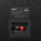 Davis Acoustics Ariane 2 Negro (Black) - Par de Altavoces de 2 vías/2 Altavoces