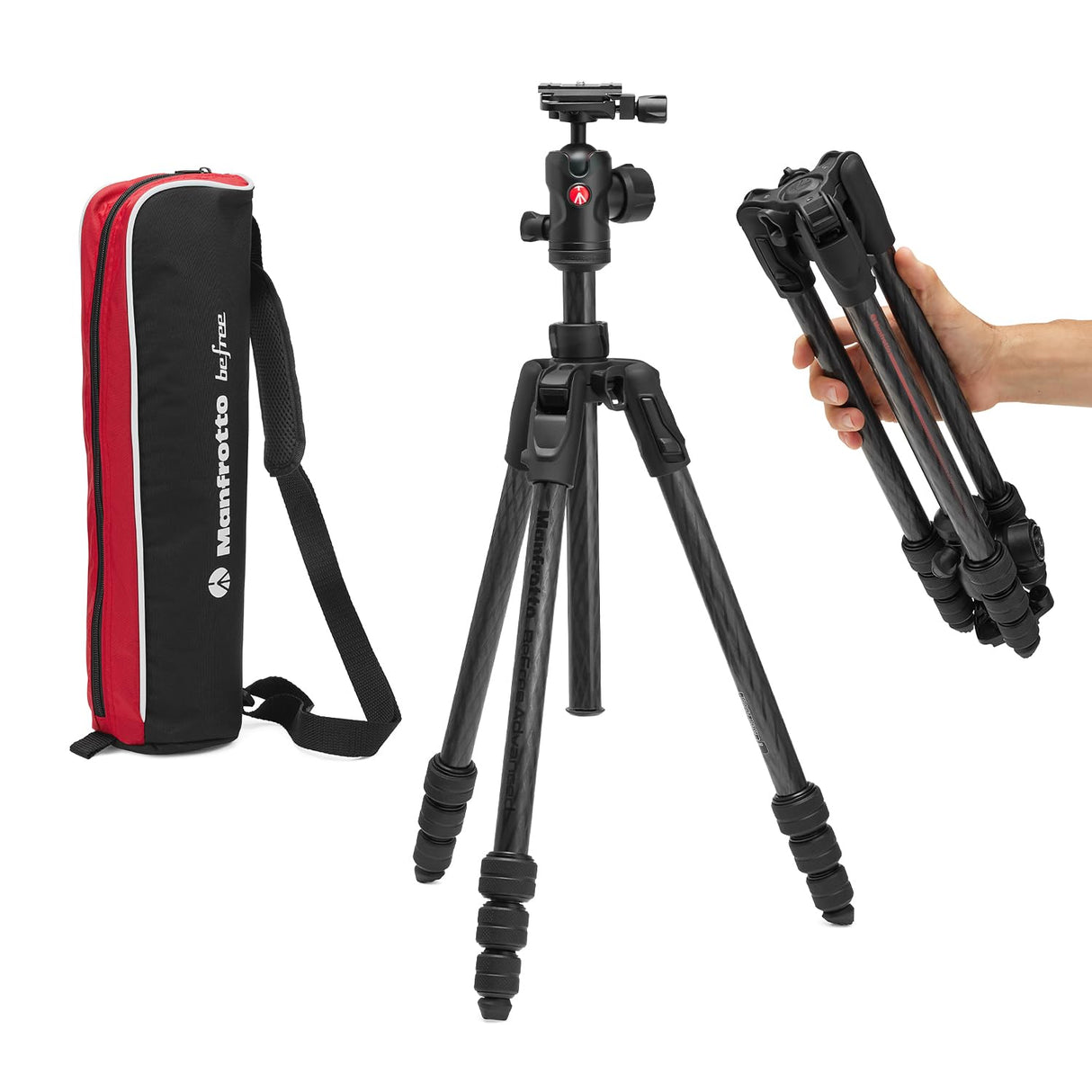 MANFROTTO Kit Befree Advanced AS Carbone bagues de Serrage