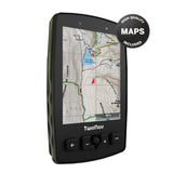 TwoNav Aventura 2 Plus, GPS de Mano con Pantalla Amplia 3.7 Pulgadas, Botones y Joystick para montaña, Alpinismo, Trekking o Senderismo con mapas incluidos. Color Verde