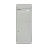 MEFA 771031M Paquetes ETNA 771 con Placa para Nombre-(Color Aluminio Blanco, buzón con Cerradura, 1094 x 402 x 305 mm)