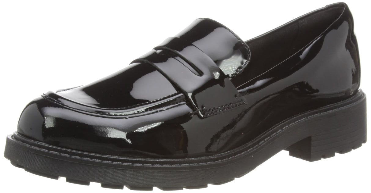 Clarks Orinoco2 Penny, Zapatos de Cordones Unisex Adulto, Black Pat, 41.5 EU