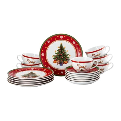 Hutschenreuther Happy Wintertime - Juego de café (18 piezas)