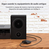 Belkin SoundForm Connect AirPlay 2 (adaptador y receptor de audio para reproducción inalámbrica con entrada óptica/3,5 mm para iPhone, iPad, y otros con AirPlay)