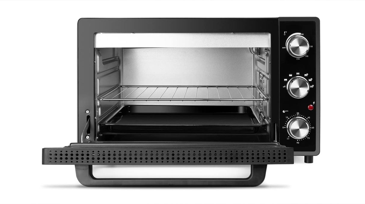 Orbegozo HOT 606 - Horno con convección, 6 posiciones de funcionamiento, 60 litros, luz interior, temporizador, termostato regulable, 2000 W