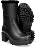 Panama Jack Piola - Botas de media caña para mujer con forro cálido y botines, Negro B002, 39 EU