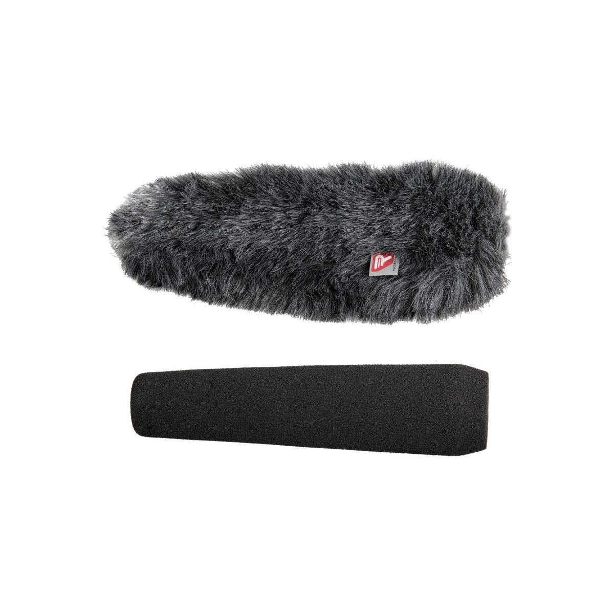 Rycote 055210 - Revestimiento de espuma y protector de viento para micrófonos de cañón corto ME66 (18 cm)