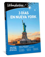 WONDERBOX - Caja Regalo - 3 días en Nueva York - Una gran selección de hoteles en la gran manzana Para 2 personas - Ideas Regalo Pareja Original