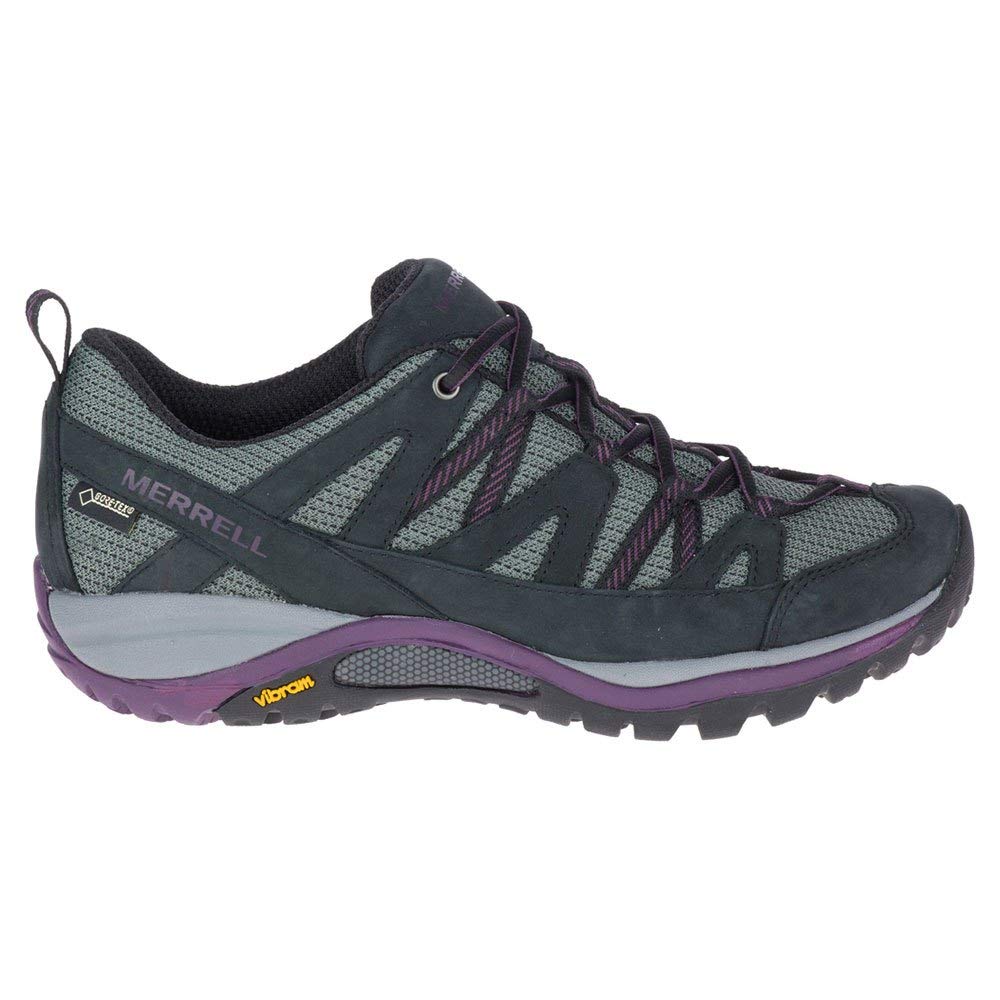Merrell Siren Sport 3 GTX, Zapato para Caminar Mujer, Negro (Black/Blackberry), 39 EU
