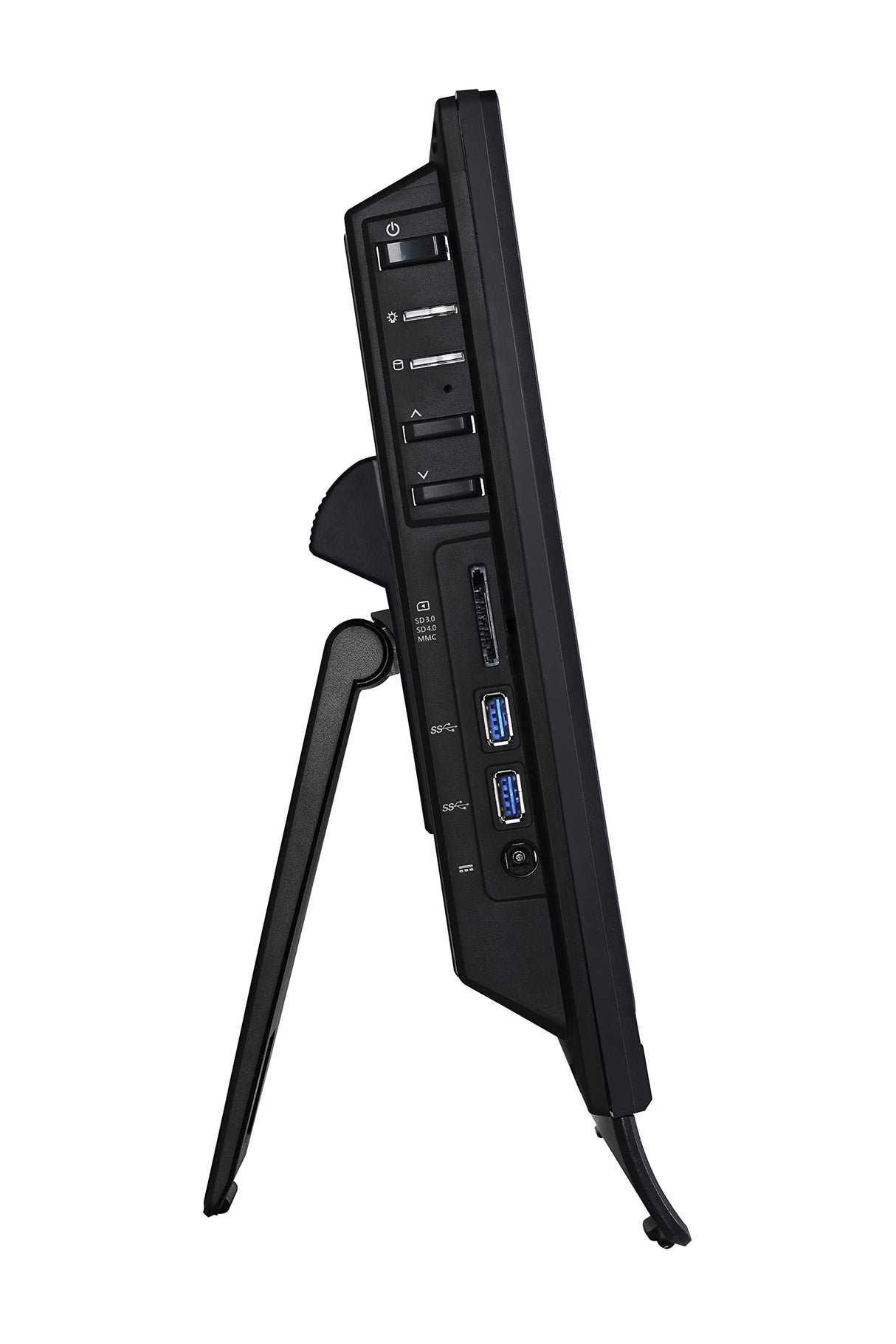MSI Pro 16T 10M-079XEU, Ordenador All In One 16” HD, Intel Celeron 5205U, 4GB DDR4, 256G M.2 PCIe SSD, sin Sistema operativo, Color Negro