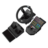 Logitech G Saitek Paquete de Equipo Pesado, Volante 900 Grados, 38 Botones Asignables, Dos Palancas Analógicas, USB, PC/Mac, Color Negro