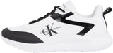 Calvin Klein Runner Sneaker para Hombre Zapatillas de Deporte, Blanco (Bright White/Black), 46