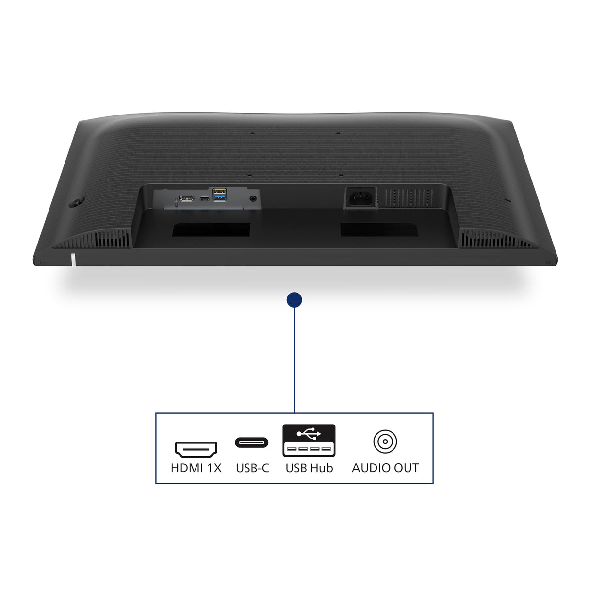 Philips 27E1N1600AM - Monitor Quad HD de 27 Pulgadas, Altavoces, Altura Regulable (2560x1440, 100Hz, HDMI 1.4, USB-C (65W PD), Hub USB) Negro