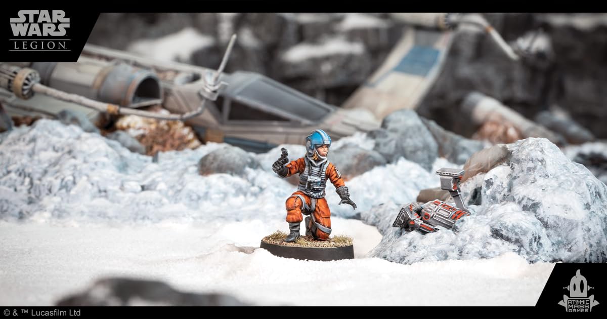 Atomic Mass Games Star Wars Legion Crashed X-Wing Terrain Expansion | Juego de Batalla para Dos Jugadores | Juego de miniaturas | Juego de Estrategia para Adultos y Adolescentes | A Partir de 14 años