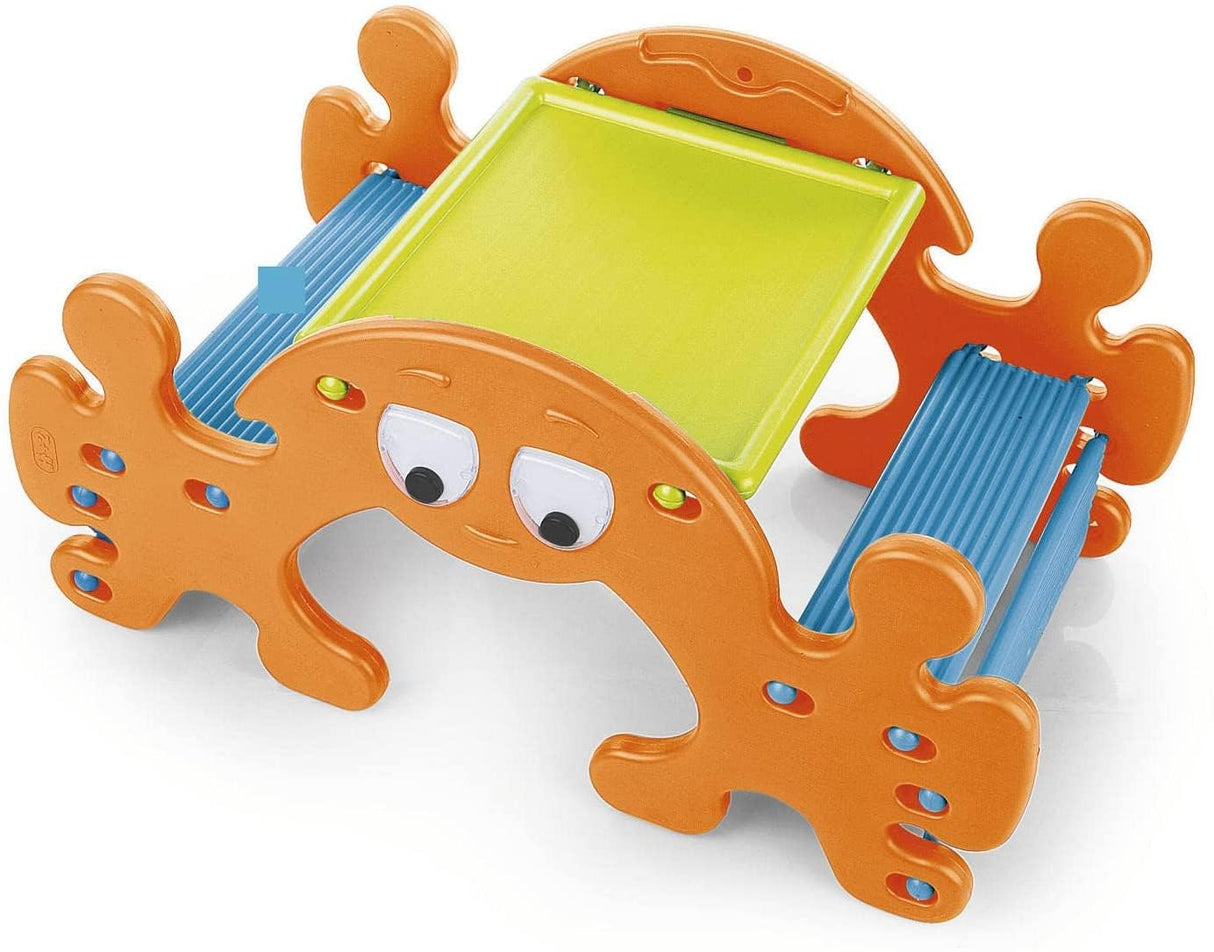 FEBER - Mesa de Picnic con Fantasmas, Balancín Convertible en Mesa de Picnic, Fácil Montaje, Capacidad para 4 Niños, Sin Accesorios, para Niños y Niñas a Partir de 1 año, Famosa (800010242)