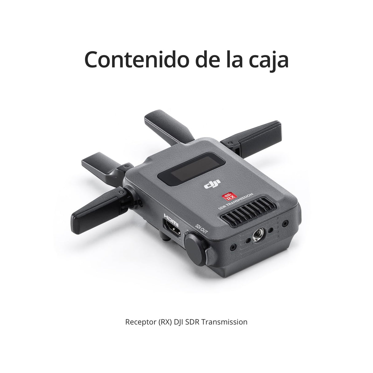 Receptor DJI SDR Transmission, transmisión de vídeo inalámbrica SDR 1080p/60 fps a 3 km, Solo el RX, Estable y antiinterferencias, Gran penetración, Alta tasa de bits, receptores ilimitados