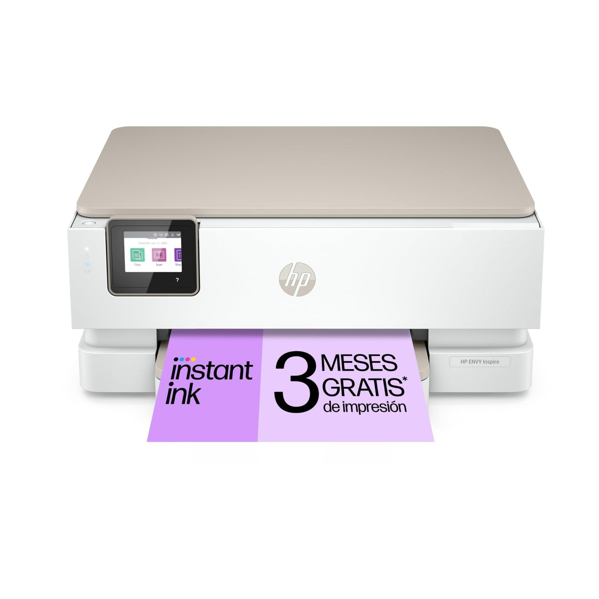 HP Envy Inspire 7220e 242P6B, Impresora multifunción de inyección de tinta A4 a color, Wi-Fi, impresión a doble cara automática, Hasta 22 ppm, 3 meses de impresión Instant Ink con HP+, Blanca