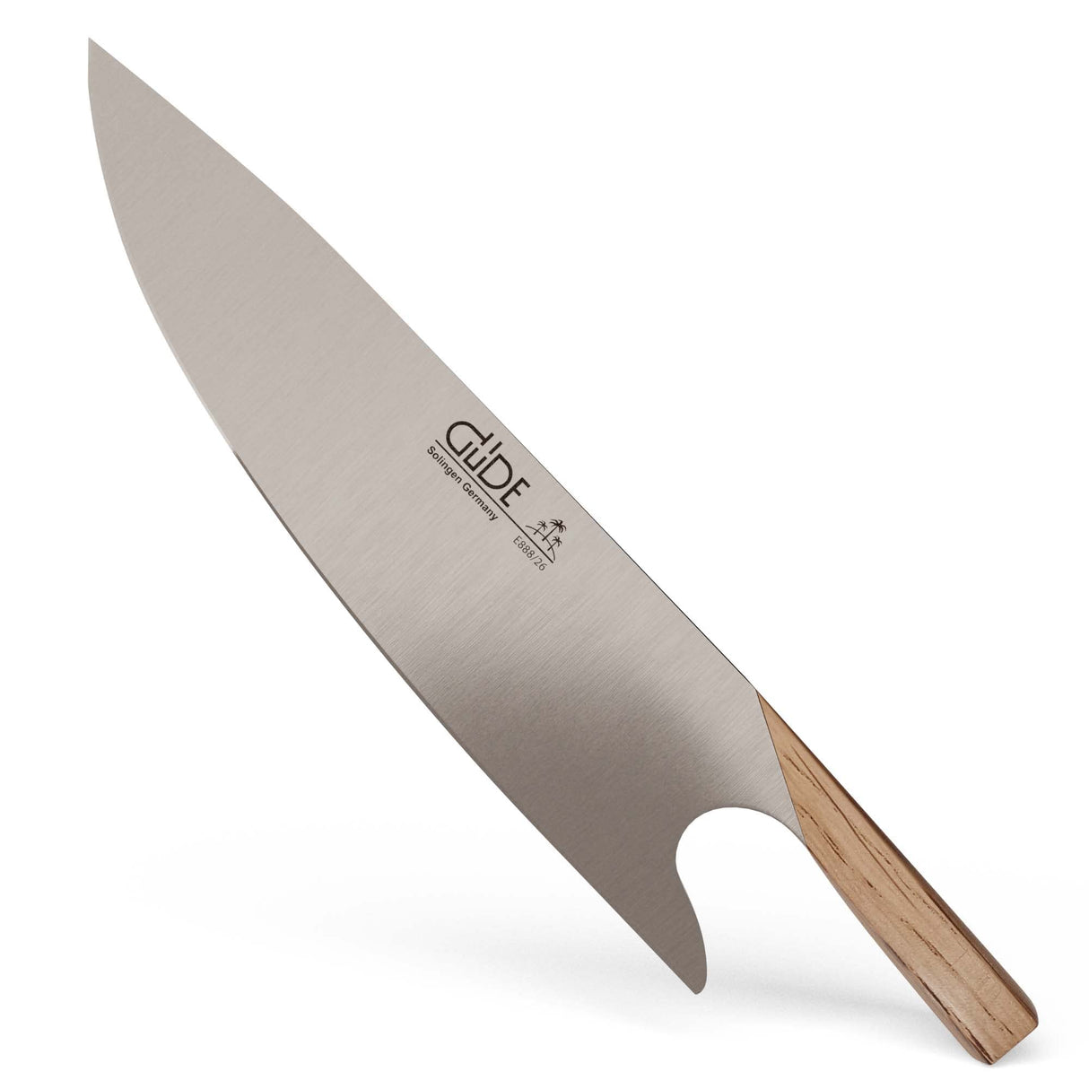 Güde Solingen - THE KNIFE forjado, 26 cm, roble de barril, Cuchillo De Concinero, Hecho a mano en Alemania