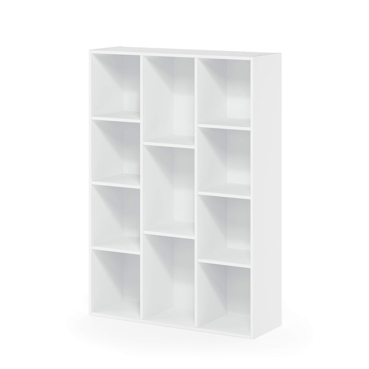Furinno Luder Estantería Abierta Librería de 11 Cubos, Blanco
