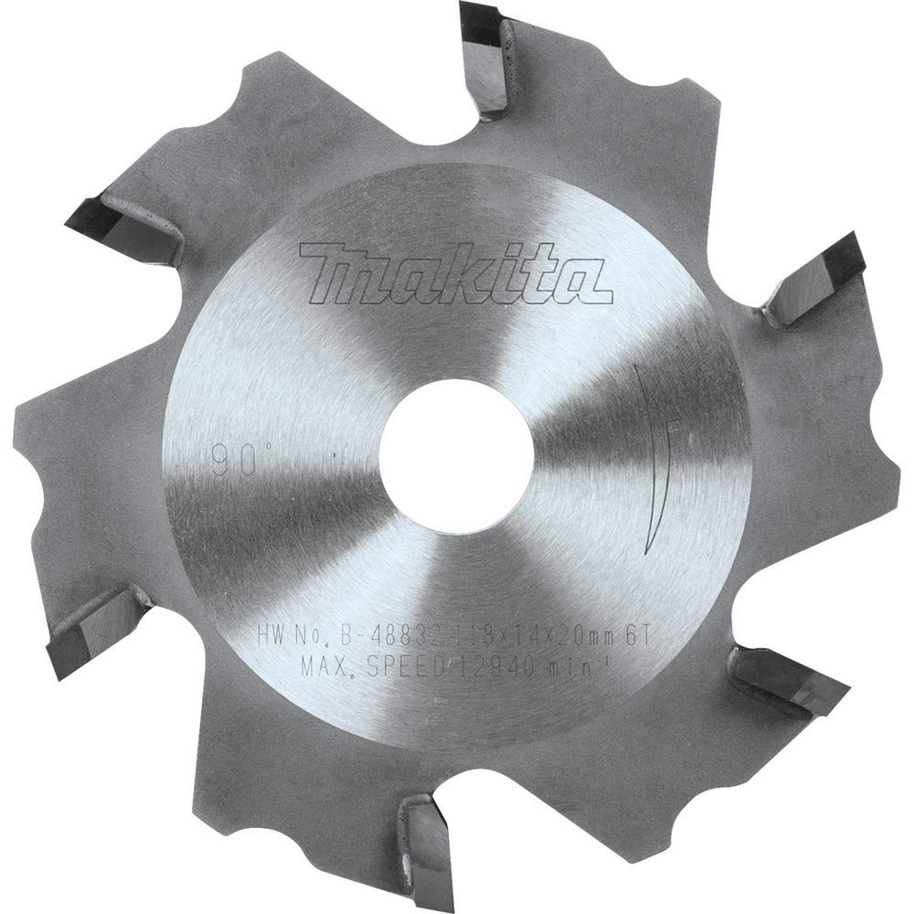 Hoja de sierra circular especializada Makita B-48832 TCT, 118 x 20 mm, 6 dientes, 90°, aluminio compuesto