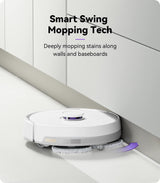 NARWAL Freo Robot Vacuum Cleaner with Automatic Cleaning and Base Function (Freo Mode and DirtSense Dirt Detection, Rotating Mops, Smart-Swing Edge Cleaning, Hot Air Drying)