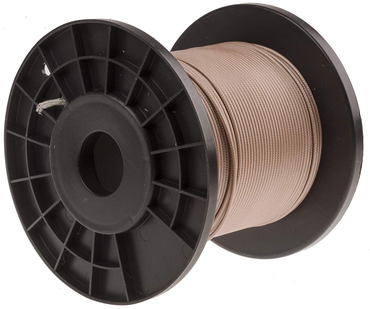 RS PRO RG316 - Cable coaxial (50 Ω, diámetro exterior de 2,5 mm, 100 m), color marrón