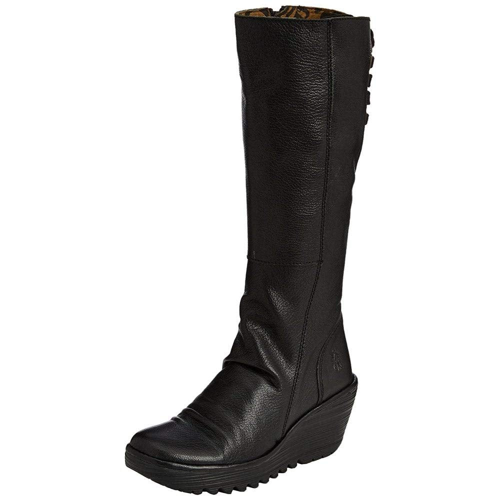 Fly London Yust, Botas Altas Mujer, Black 029, 39 EU