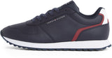 Tommy Hilfiger Runner Sneaker Hombre Runner Eva Mix Flag de piel, Azul (Desert Sky), 40