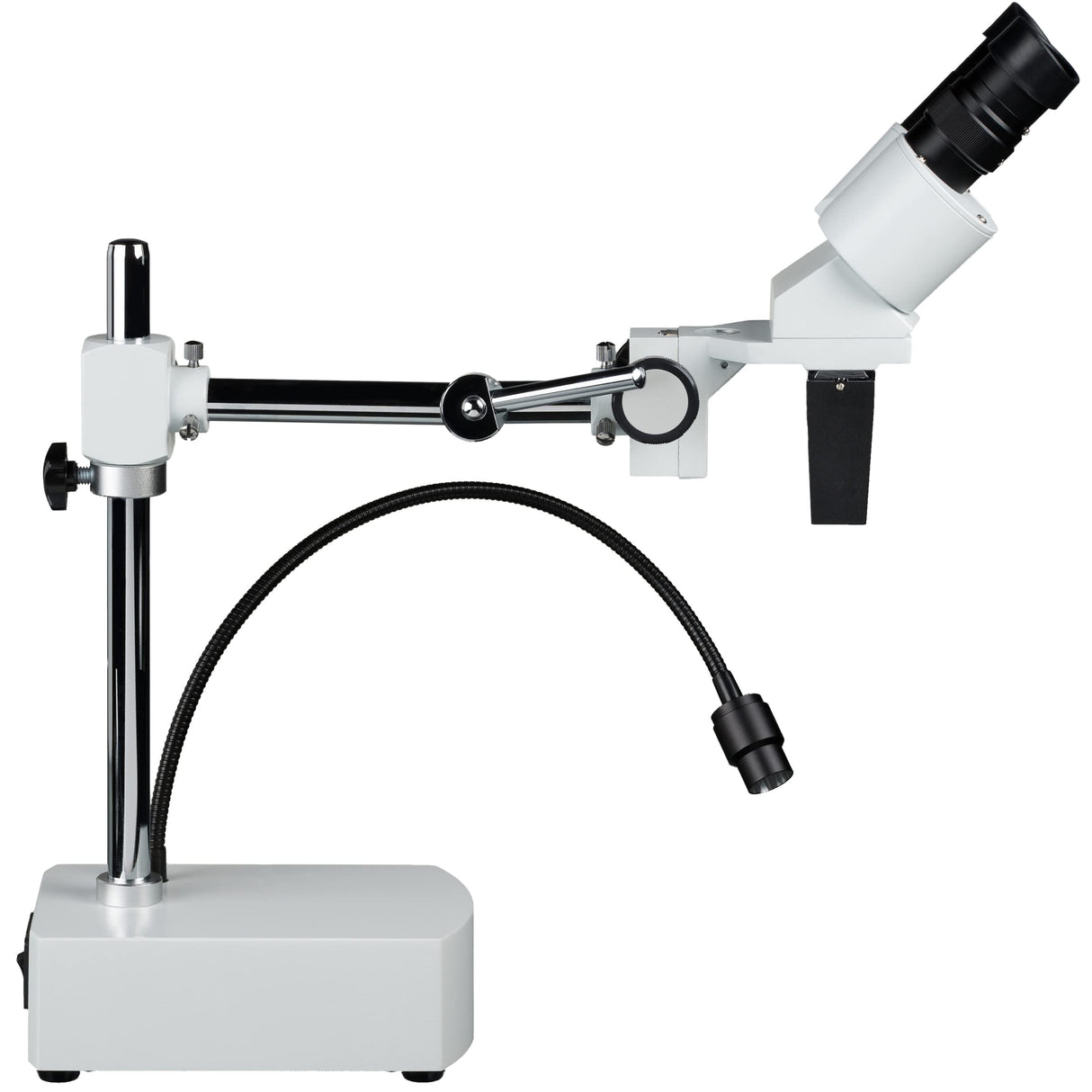 Bresser Biorit ICD-CS - Microscopio estéreo (5 x -20x, 3 Lentes Intercambiables, LED y Distancia de Trabajo de 230 mm)