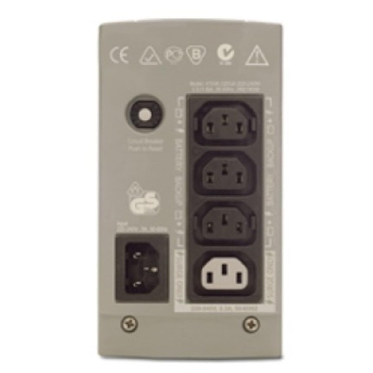 Schneider Electric BK325I Back UPS 325 de APC sin Software de Desconexión Automática, 230V, IEC 320, 28.4cm x 16.5cm x 9.1cm, Beige