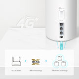 TP-Link Deco X20-4G - AX1800 Router Mesh WiFi 6 + 4G/Cat6, Ranura Tarjeta SIM Nano, Doble Banda, 3xPuertos Gigabit, Cobertura hasta 200 m², Roaming, OFDMA, MU-MIMO, WPA3