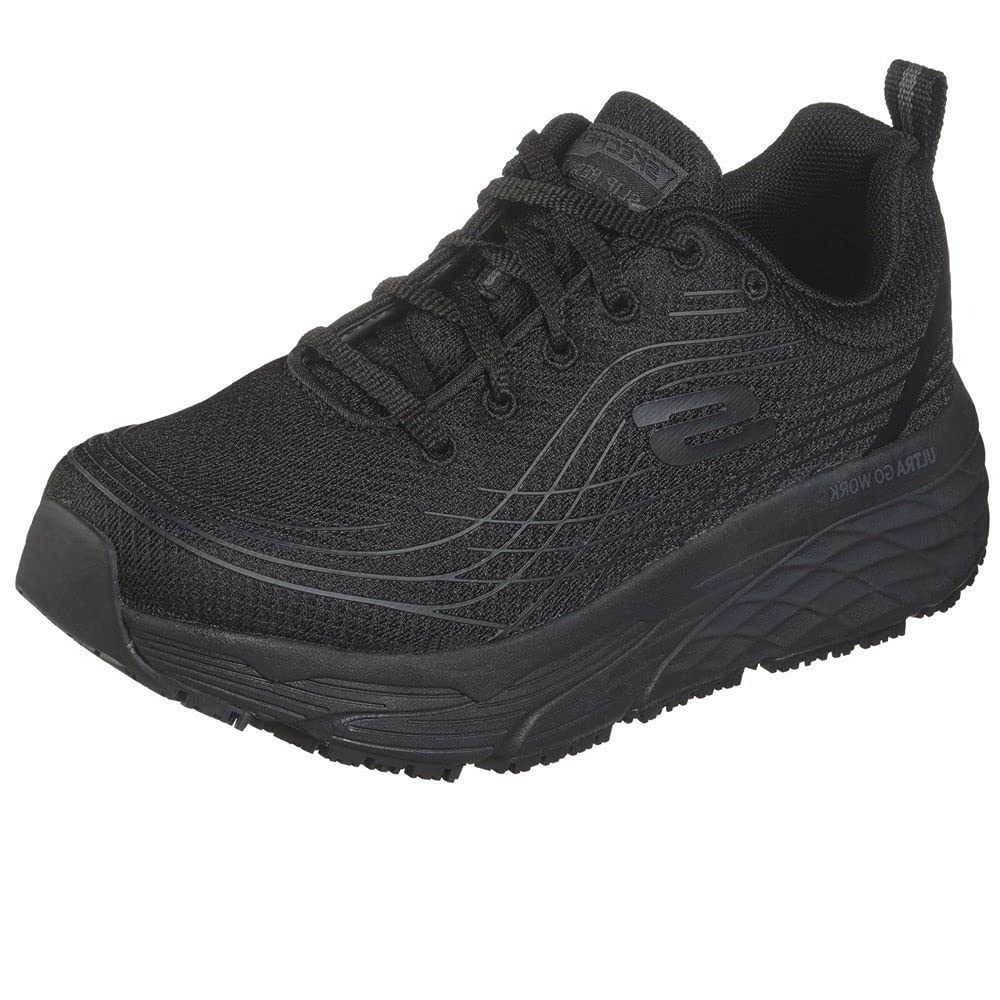 Skechers Elite Sr, Zapatillas Mujer, Black, 38.5 EU
