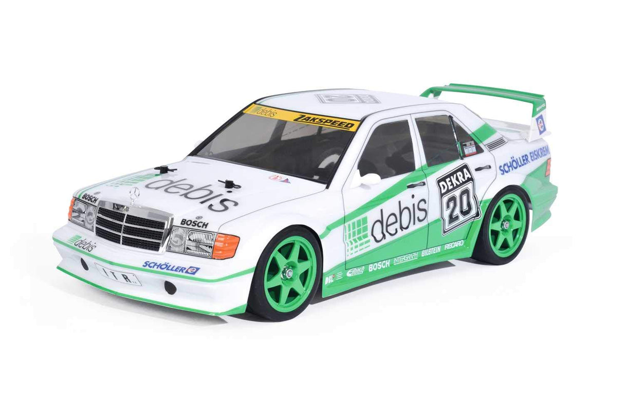 Tamiya 58656 – 1:10 RC MB 190E debis Zakspeed TT-01E, Coche teledirigido/vehículo, construcción de maquetas, Kit de construcción, Hobby, Manualidades, Modelo, Montaje