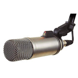 RØDE Broadcaster Micrófono de condensador de montaje final RØDE Broadcaster para podcasting, radiodifusión, transmisión, juegos, producción musical, grabación vocal e instrumental