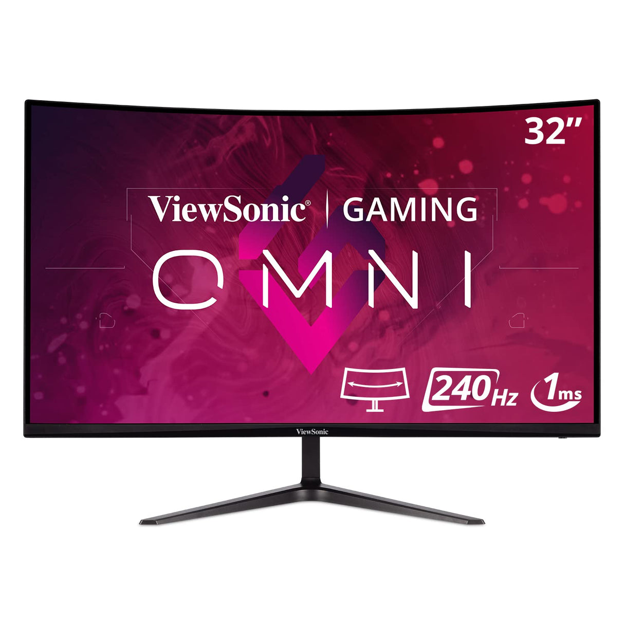 ViewSonic VX3219-PC-MHD Monitor Gaming Curvo FHD de 32", 240 Hz, 1 ms, sincronización adaptativa, Dos Altavoces Integrados, 2 HDMI, DisplayPort