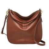 Fossil Bolso para mujer Jolie, Hobo de piel ecológica y ribetes de poliuretano marrón 30,48 cm largo x 12,7 cm ancho x 33,02 cm alto ZB1434200