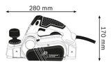 Bosch Professional GHO 26-82 D - Cepillo eléctrico (18000 rpm, profundidad hasta 2,6 mm, en maletín) [Clase de eficiencia energética A+]