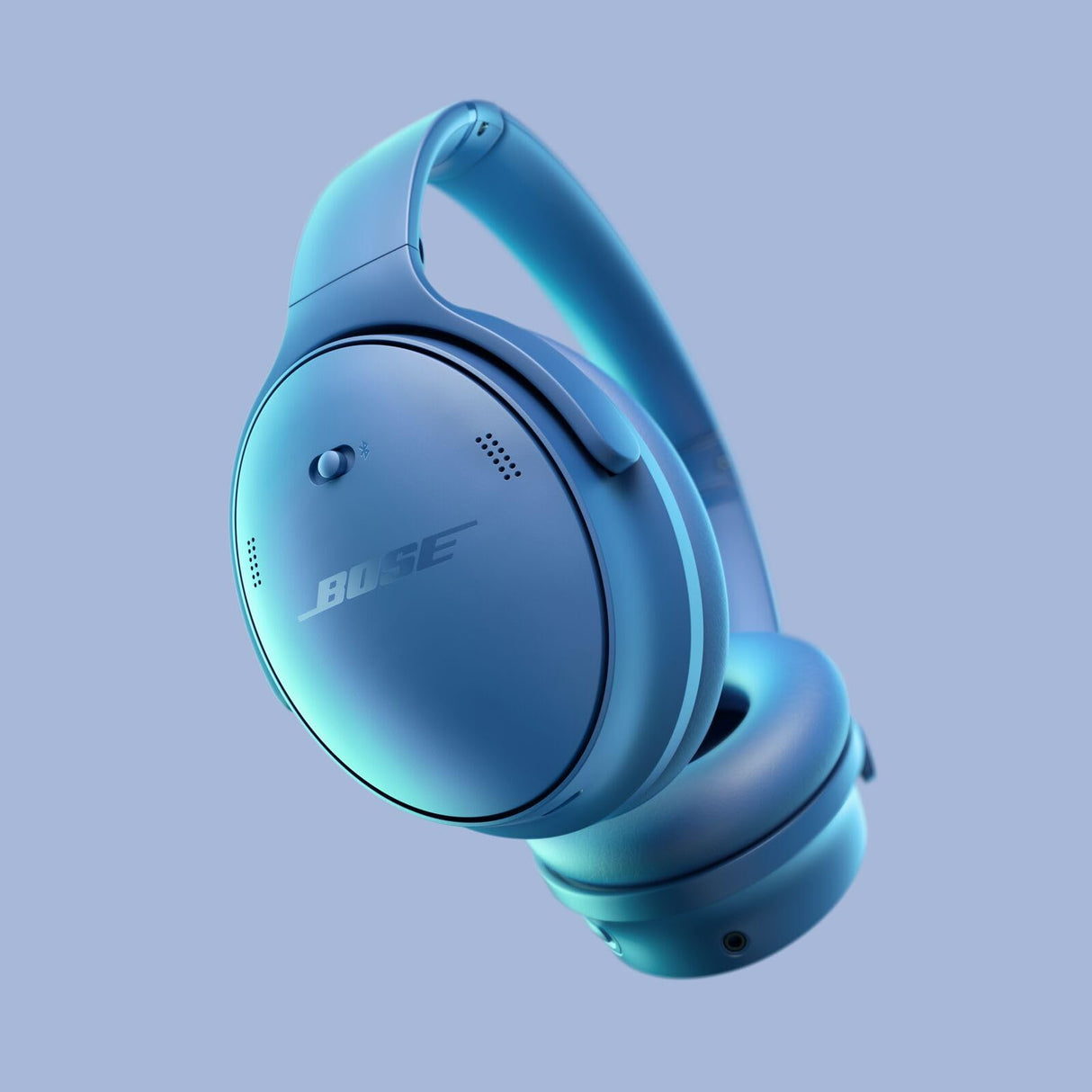 Bose QuietComfort Headphones, Auriculares inalámbricos con cancelación de ruido, Auriculares de diadema con Bluetooth, micrófono y cable con hasta 24 horas de autonomía, Azul Oscuro - Edición Limitada