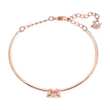Swarovski Brazalete Swarovski Sparkling Dance, Talla redonda, Blanco, Baño tono oro rosa