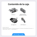 Pack DJI Avata 2 Vuelo Inteligente (una batería), dron FPV con cámara 4K, experiencia inmersiva, acrobacias con un toque, protector de hélices integrado, dron con cámara con Goggles N3 y RC Motion 3