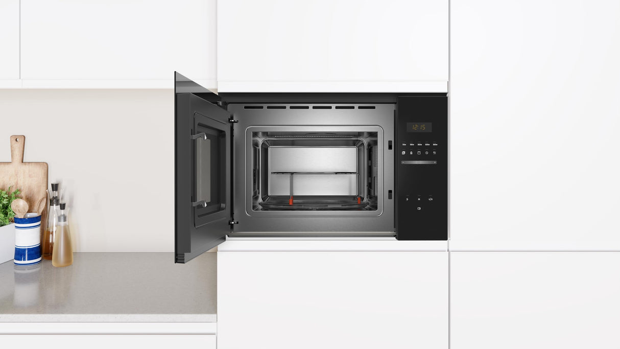 Balay 3CG5175N3 Microondas Integrable, 58 x 38 cm, 900 w, 25 l, Cristal Negro