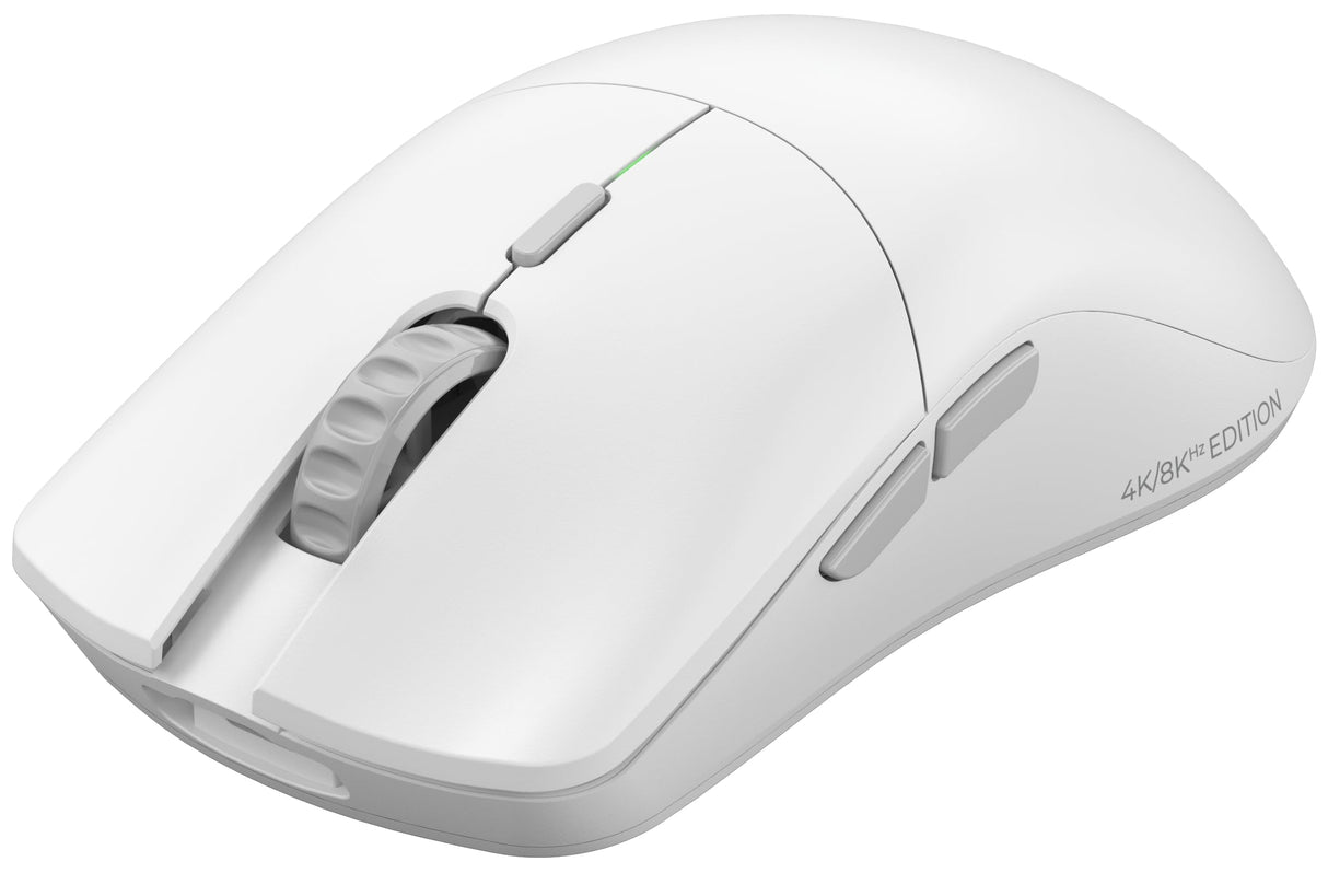 Glorious Gaming Model O 2 Pro 4K/8K Ratón Gaming inalámbrico - 2,4 GHz 1 ms de retardo, sondeo 4K/8K, 100M clics, 59 g Ultraligero, Gran batería, Sensor PPP 26K, RGB, ambidiestro, 6 Botones - Blanco