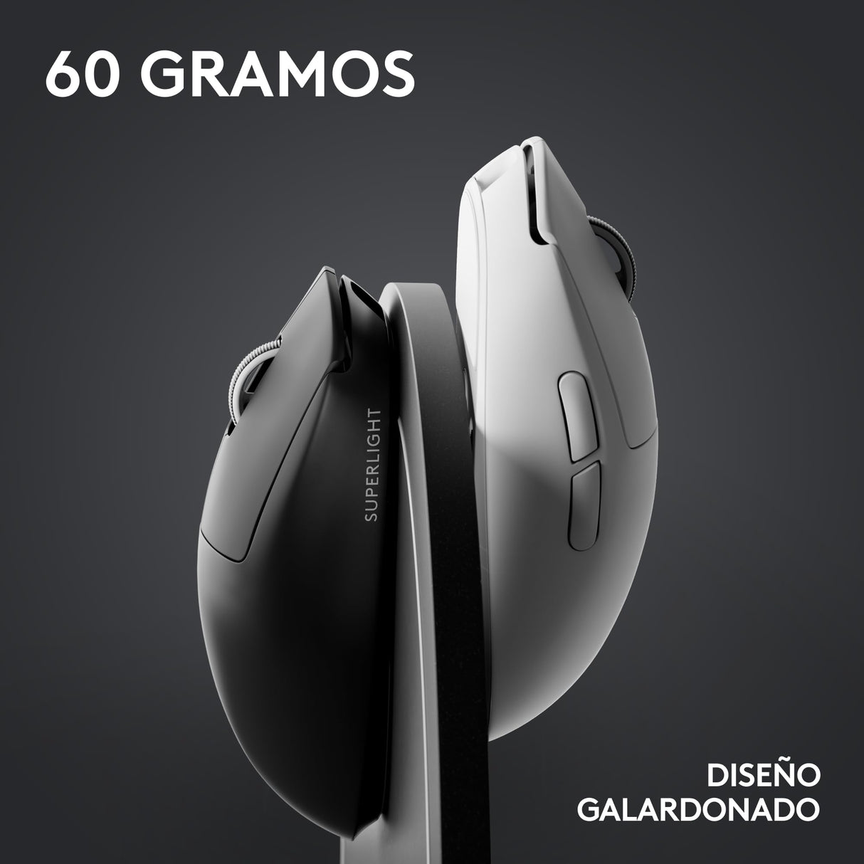 Logitech G PRO X SUPERLIGHT 2 LIGHTSPEED Ratón inalámbrico Gaming, Europa del Este Envases, 8K, ligero, 60g, HERO 2, 888 IPS, 44K DPI, 5 botones programables, USB-C, PC/Mac - Negro